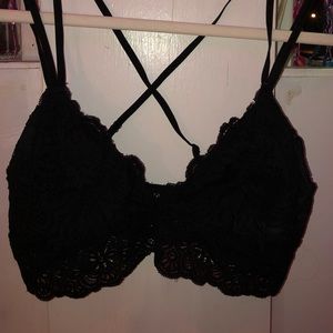 Black lace AERIE bralette